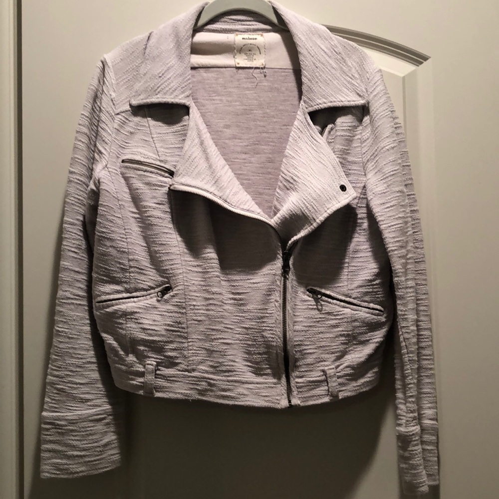 Allihop/Anthro knit moto jacket 🖤